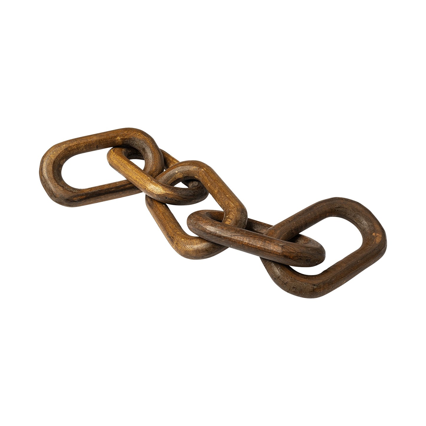 Brown Wooden Chain Link Decor Piece-1