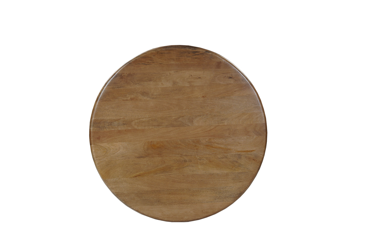 48" Natural Solid Wood Pedestal Base Round Top Dining Table-2