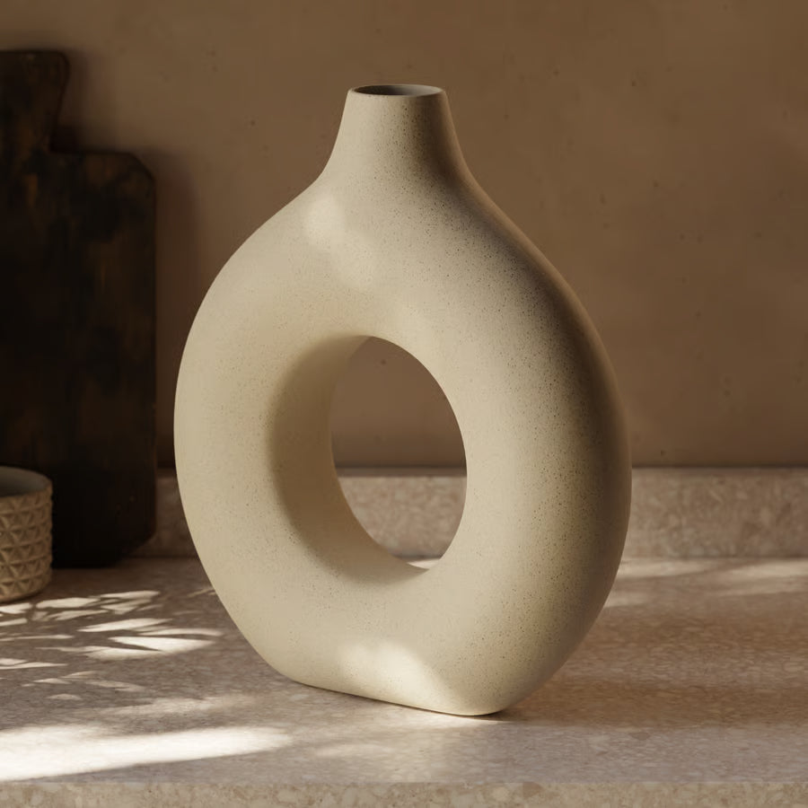 Ceramic Circular Infinity Vase