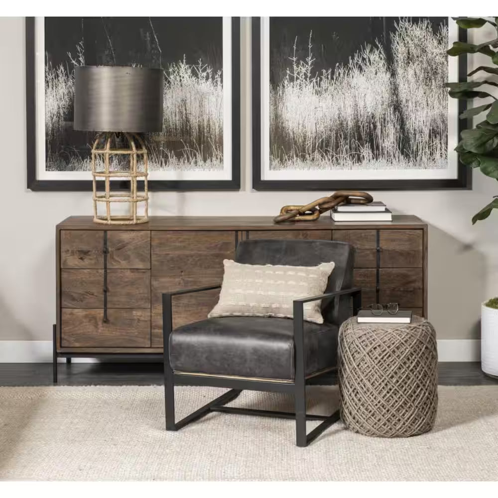Sealed Wood Chain Link Decor Piece