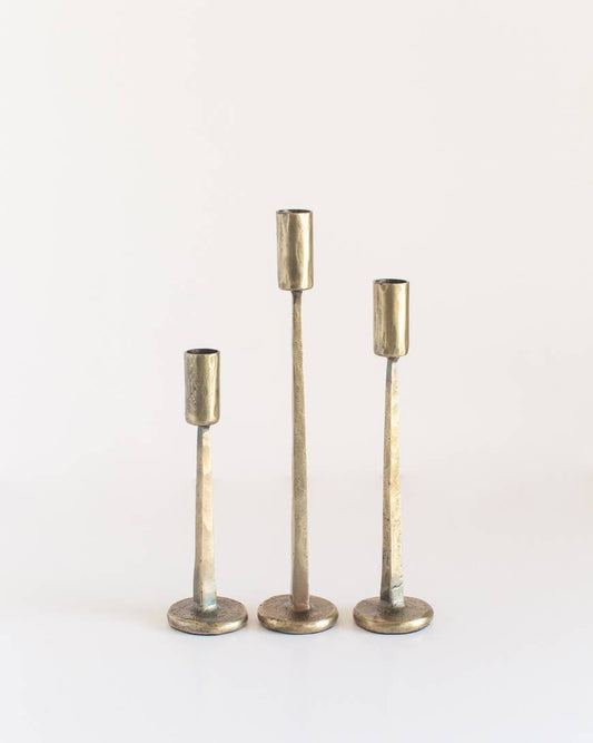 Dante Hand-Forged Iron Candle Stands | Set of 3-0