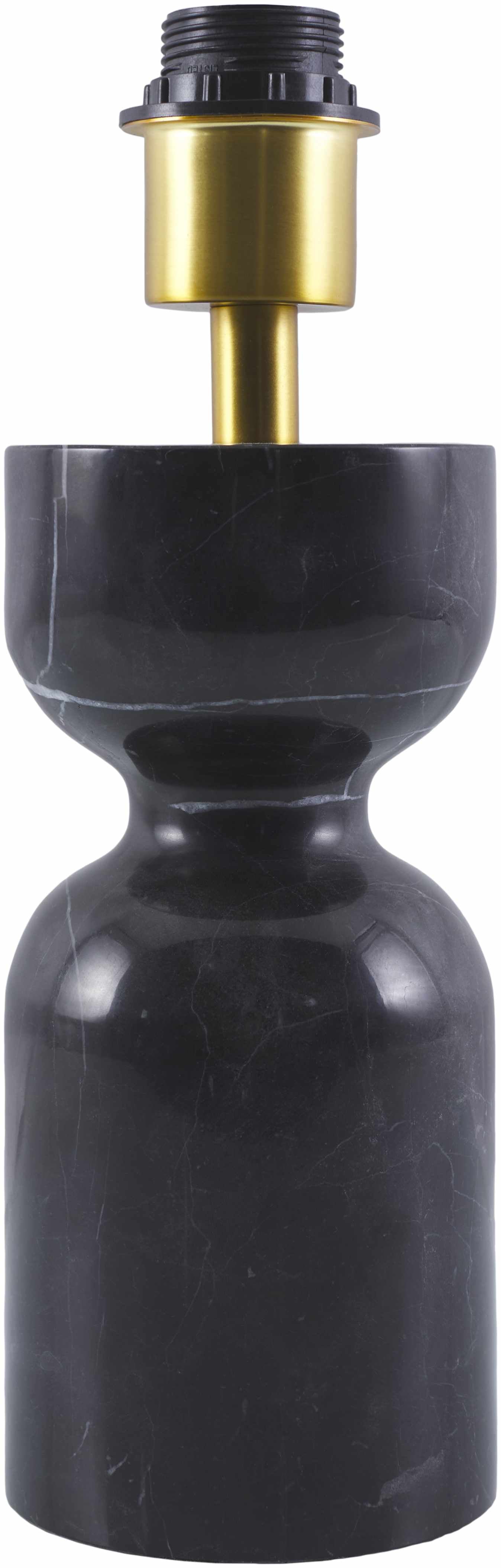 Obsidian Marble Linen Table Lamp