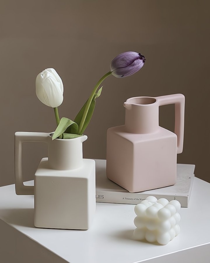 Geometric Mod Pitcher Vase