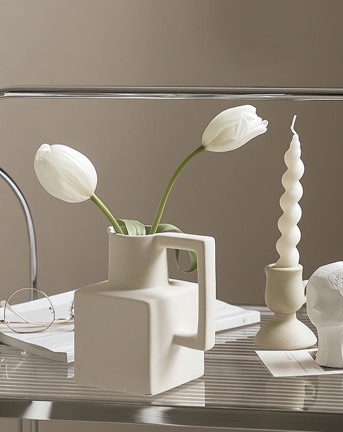 Geometric Mod Pitcher Vase